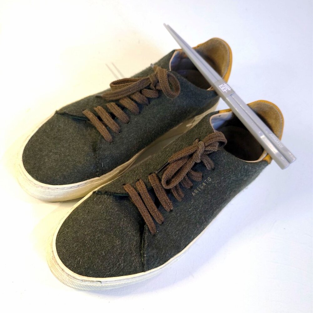 Axel Arigato Clean 90 Rare Green Suede with Kanji Logo